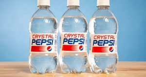 Crystal Pepsi bottles