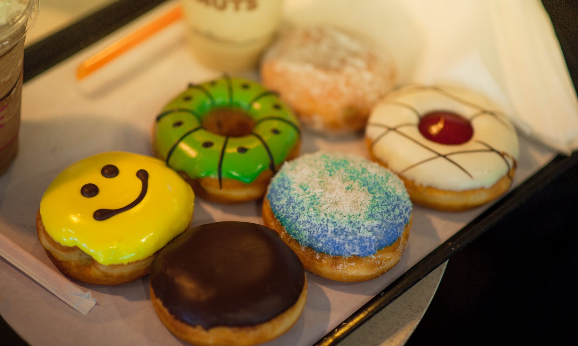 dozen donuts in box